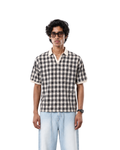 Checkered Polo shirt - Black / offwhite