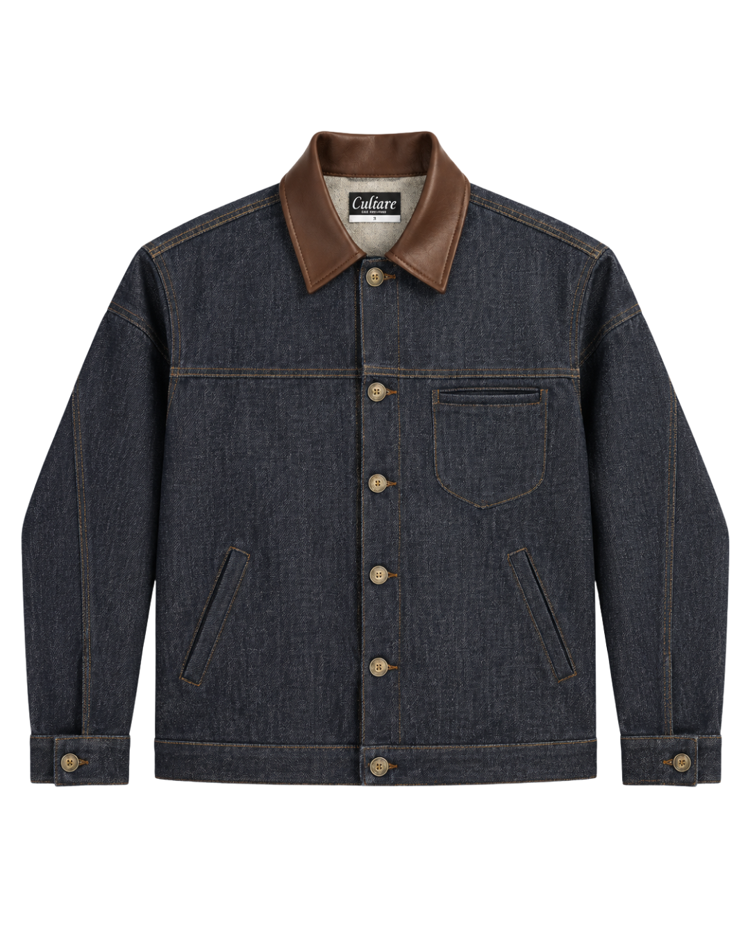 Raw Denim Shacket - Charcoal Wash