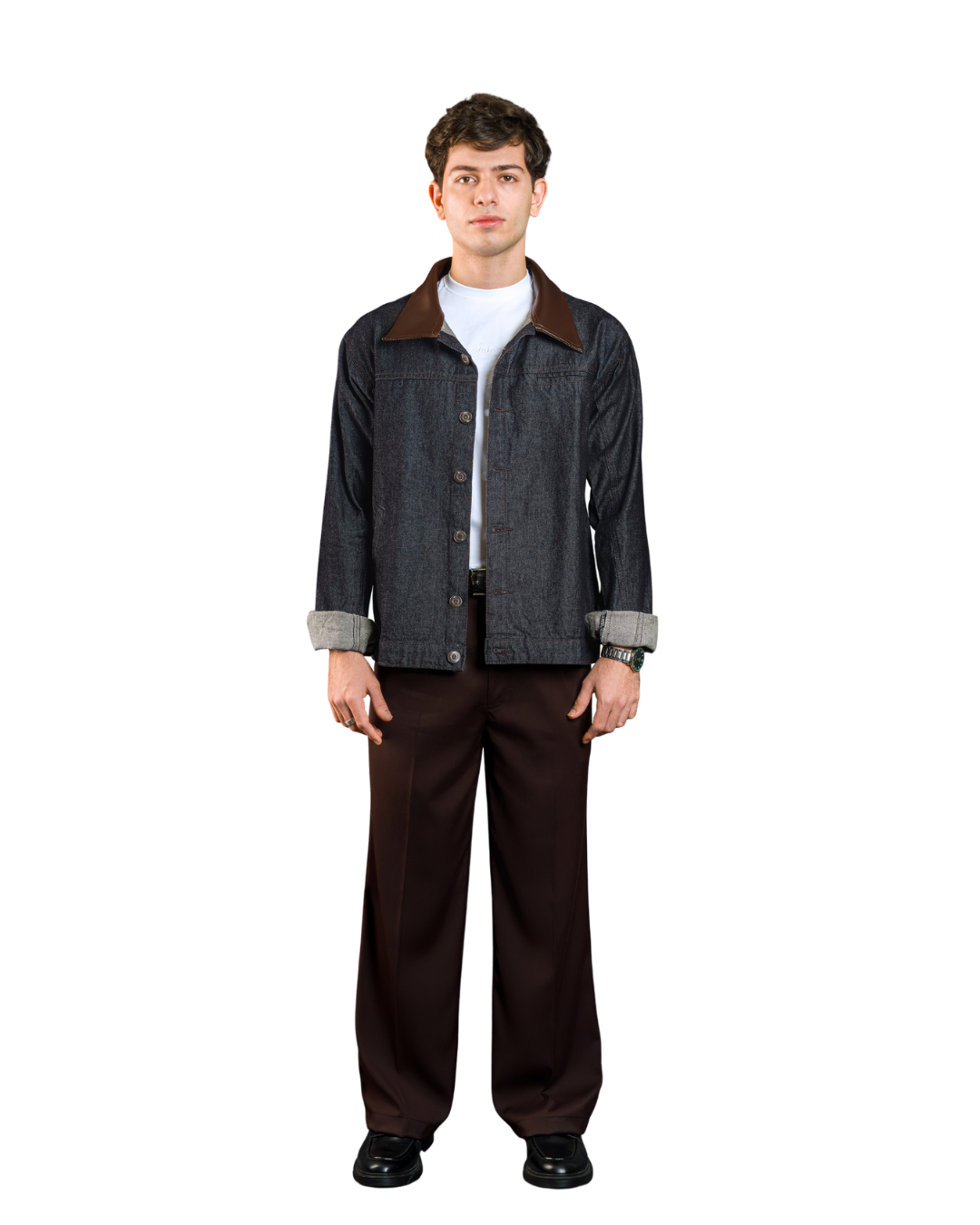 Raw Denim Shacket - Charcoal Wash