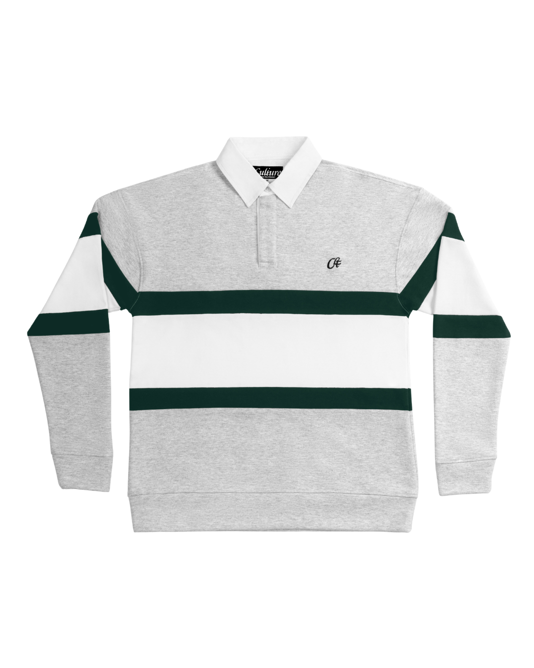Crossover Sweat - Light Melange / Forest Green