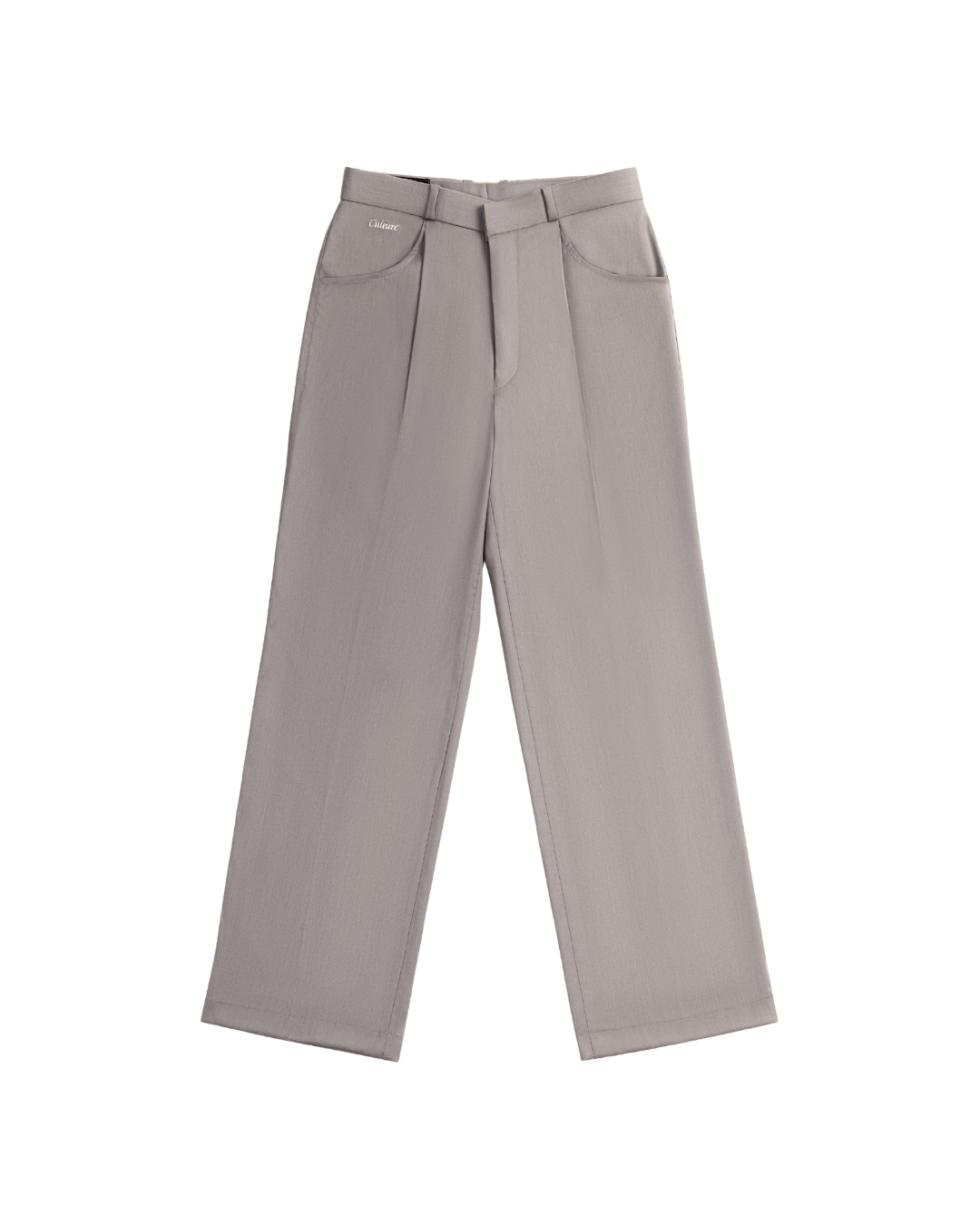 Rich Pleated Pants - Light Grey