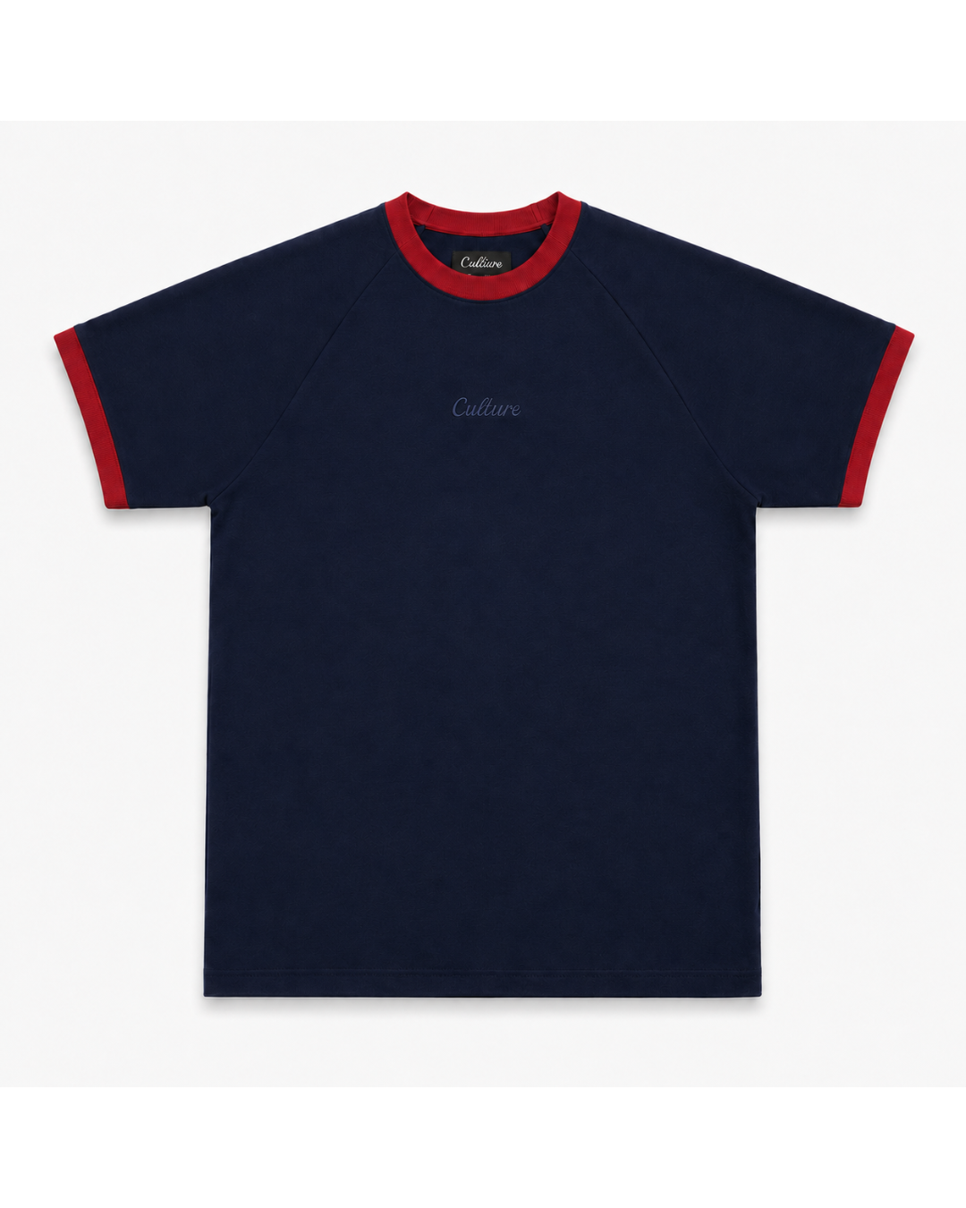 Ringer Raglan Tee - Navy / Red