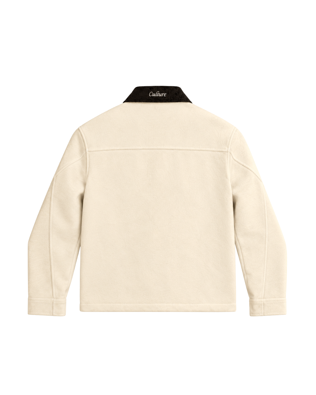 Boardroom Shacket - Ivory/Coffee Bean