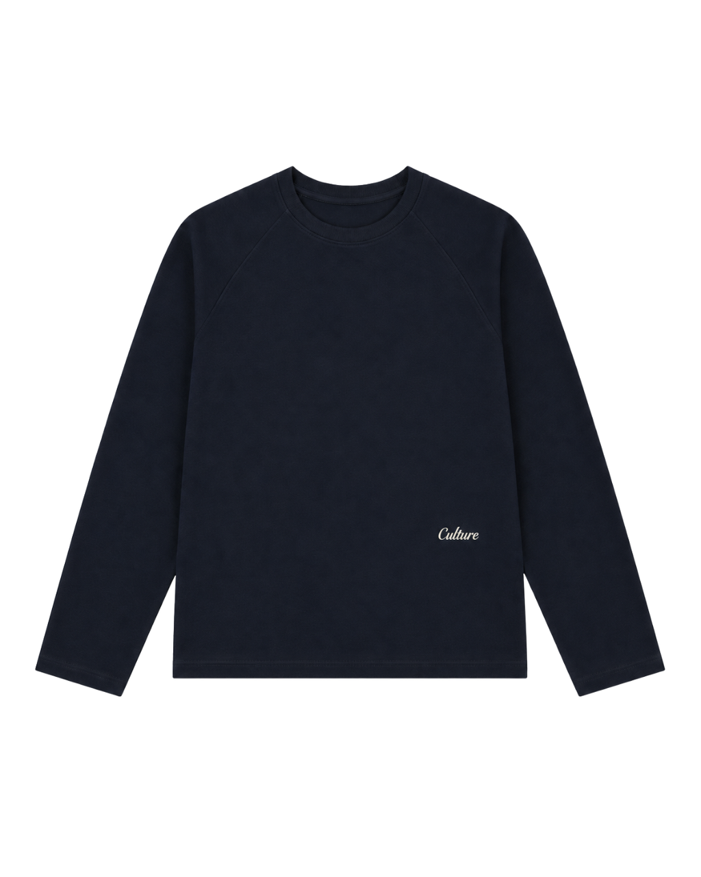 Long Sleeve Oversized Raglan Tee - Navy