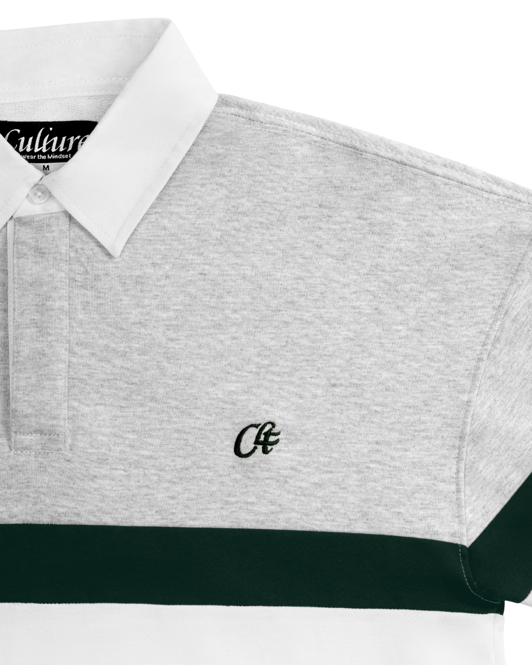Crossover Sweat - Light Melange / Forest Green