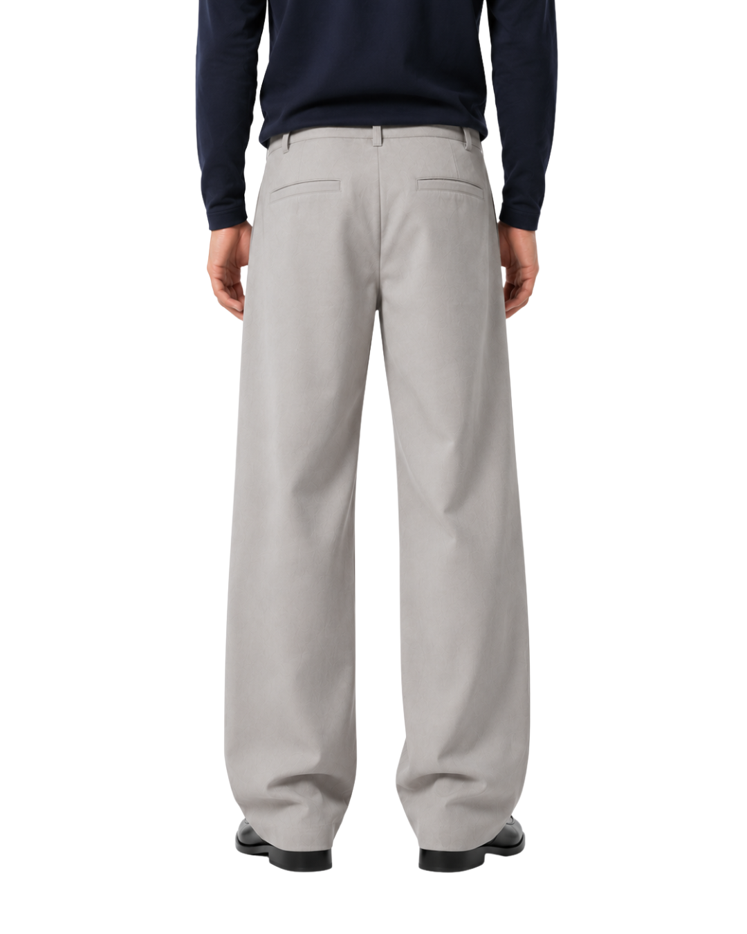 Rich Pleated Pants - Light Grey