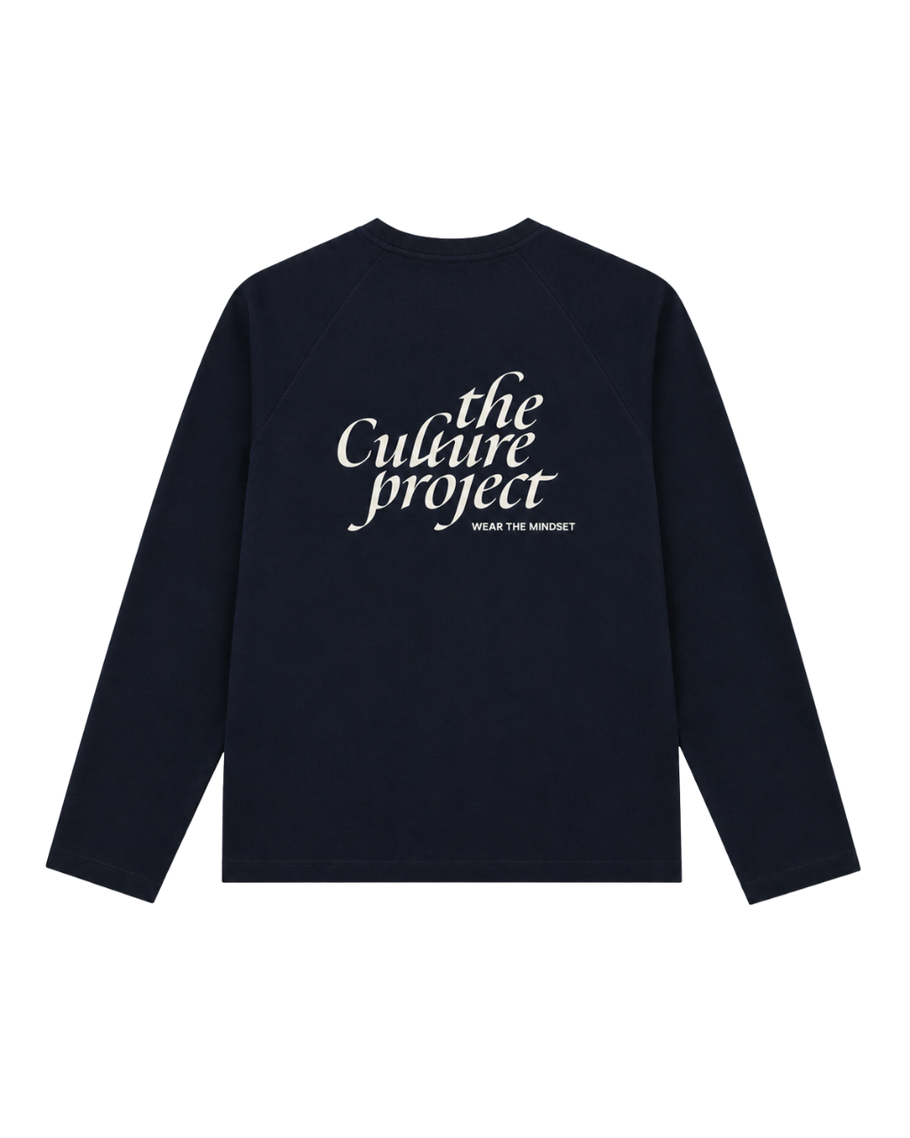 Long Sleeve Oversized Raglan Tee - Navy