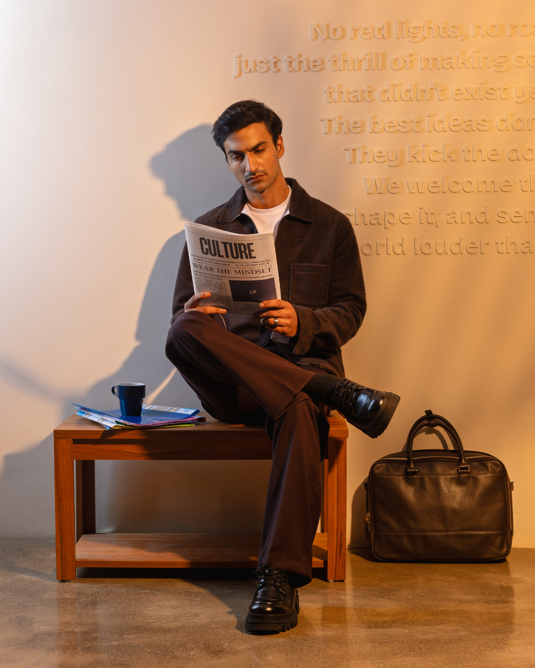 Backstage Shacket - Coffee Bean