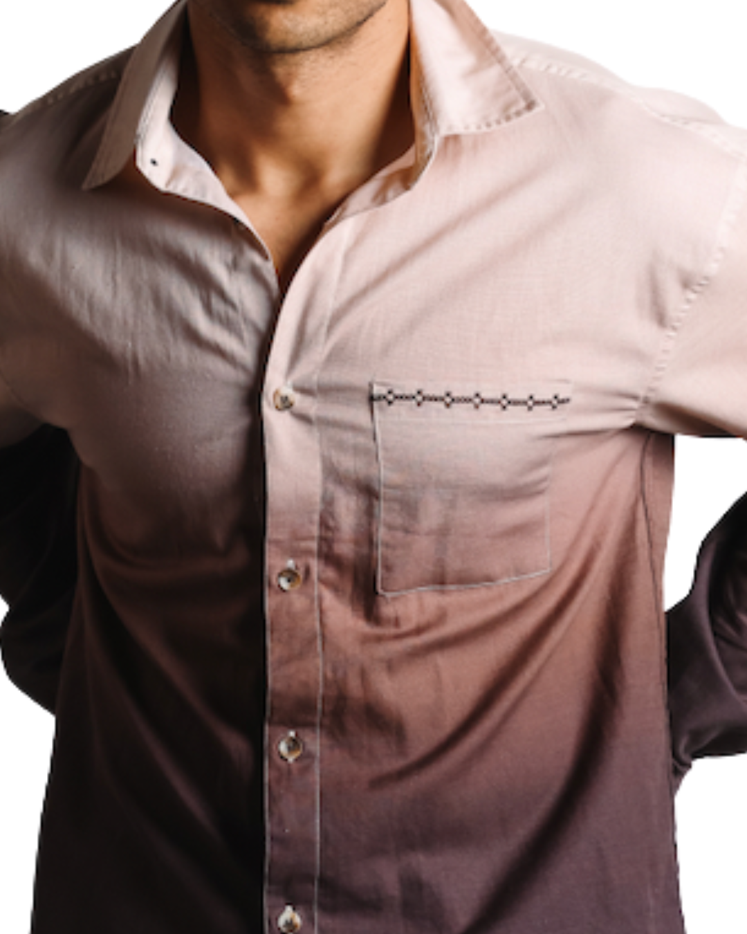 Espresso Dipped Shirt - Brown