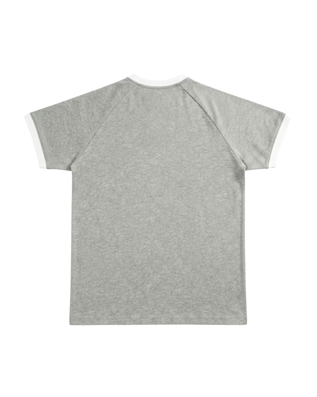 Ringer Raglan Tee - Grey / White
