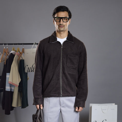Backstage Shacket - Coffee Bean