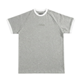 Ringer Raglan Tee - Grey / White