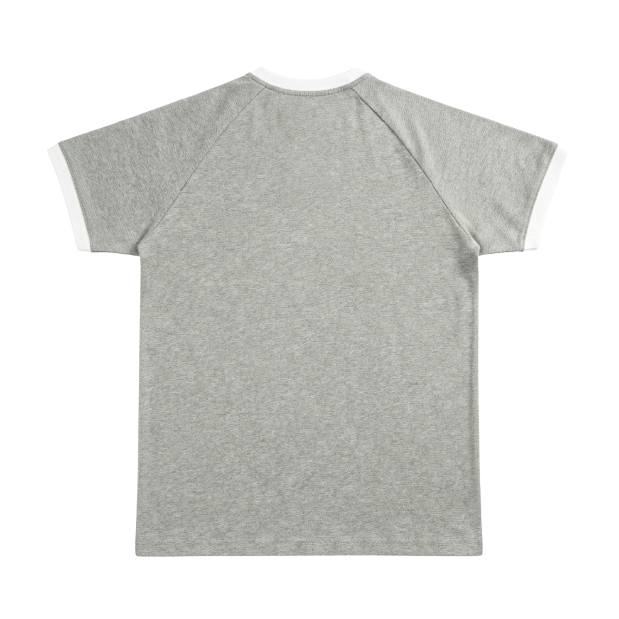 Ringer Raglan Tee - Grey / White