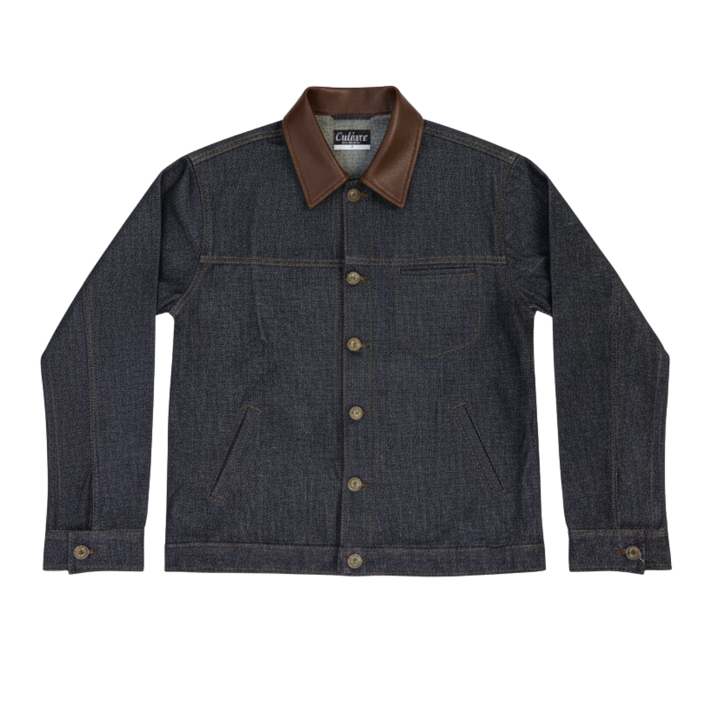 Raw Denim Shacket - Charcoal Wash