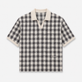 Checkered Polo shirt - Black / offwhite
