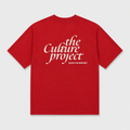 Short Sleeve Oversized Raglan Tee - Red